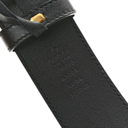 Gucci Calfskin Double G 30mm Belt 80 32 85 34 Black 5 of 6