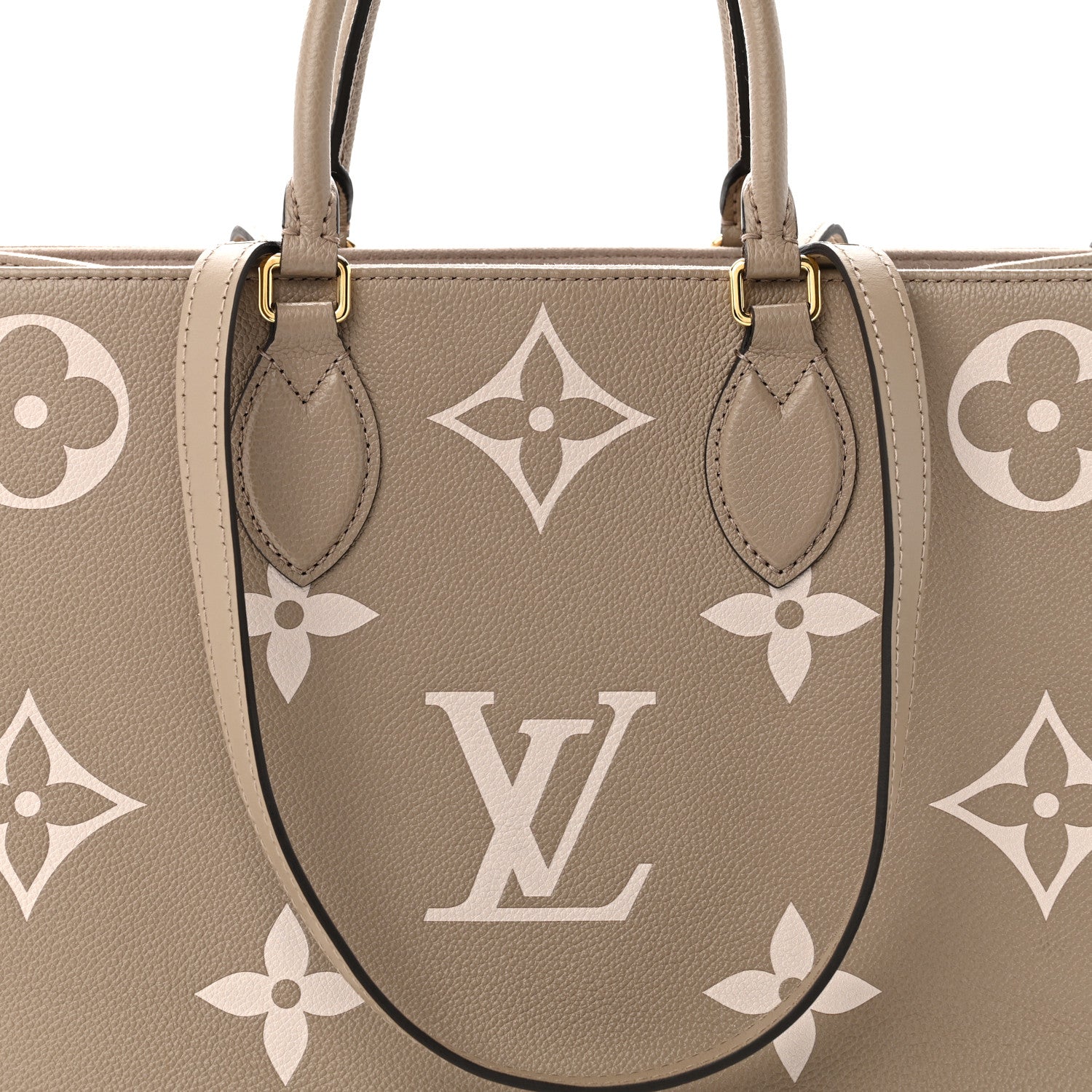 Louis Vuitton Empreinte Monogram Giant Onthego MM Tourterelle Creme 7 of 10