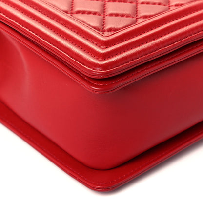 Chanel Lambskin Quilted New Medium Boy Flap Red 5 of 11