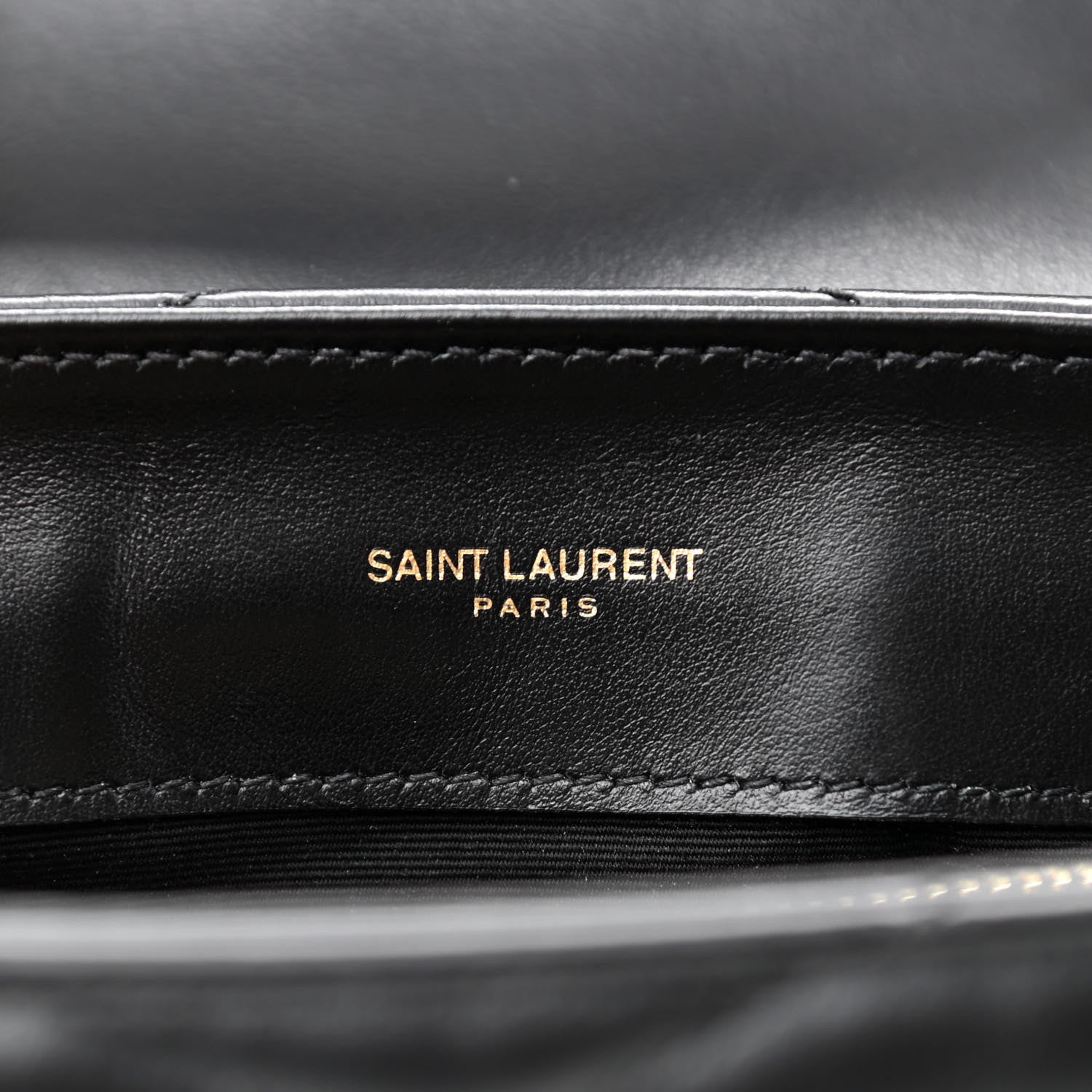 Saint Laurent Calfskin Y Quilted Monogram Small Loulou Chain Satchel Black 6 of 12