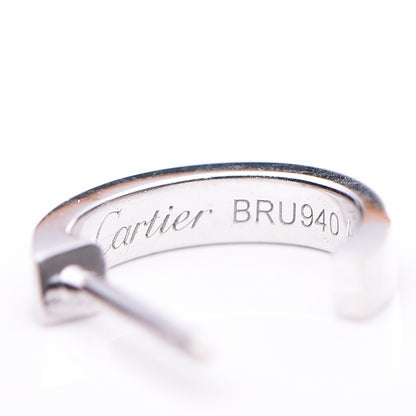 Cartier 18K White Gold Small LOVE Hoop Earrings 3 of 6
