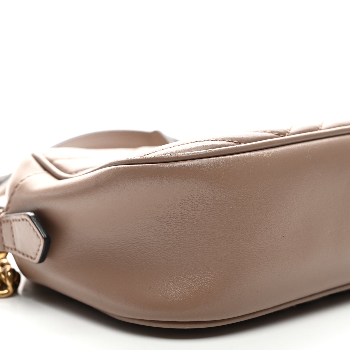 Calfskin Matelasse Small GG Marmont Chain Shoulder Bag Porcelain Rose