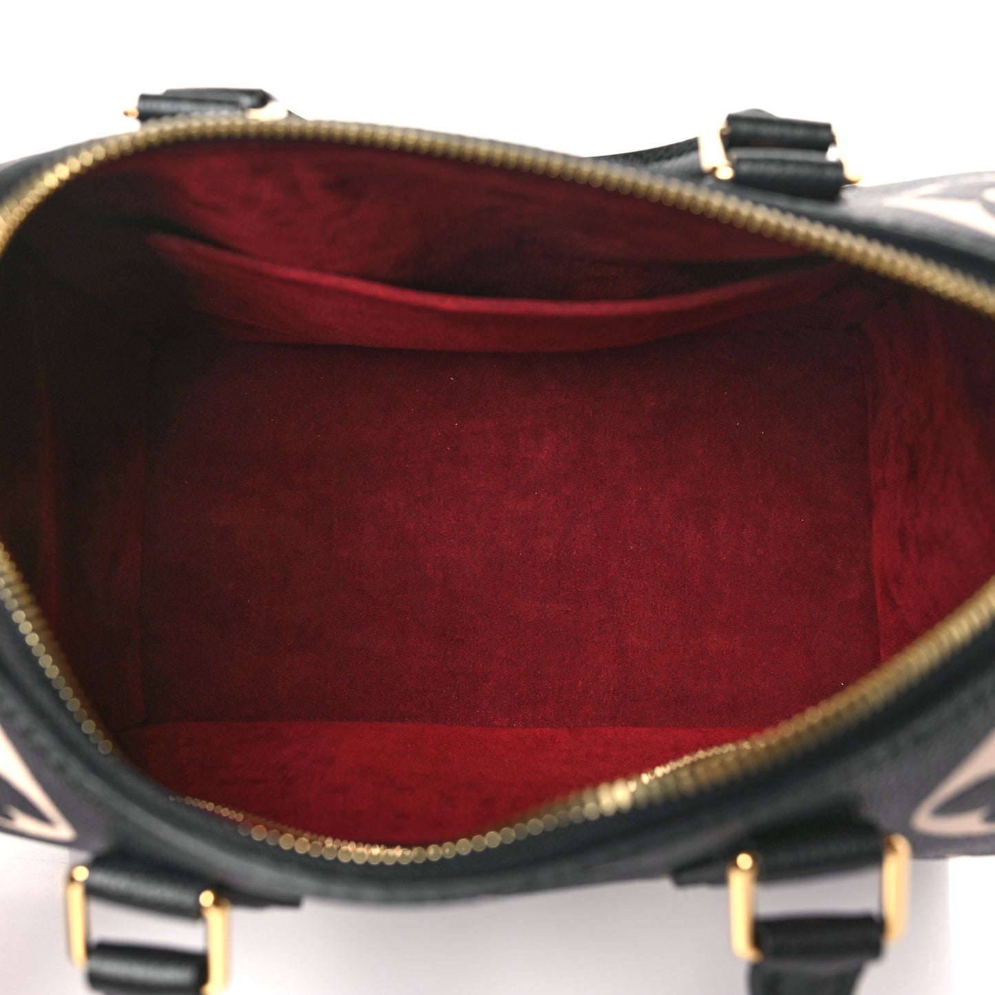 Empreinte Monogram Giant Speedy Bandouliere 25 Black Beige