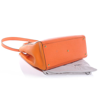 Fendi Vitello Elite Regular 2Jours Tote Arancio 4 of 10