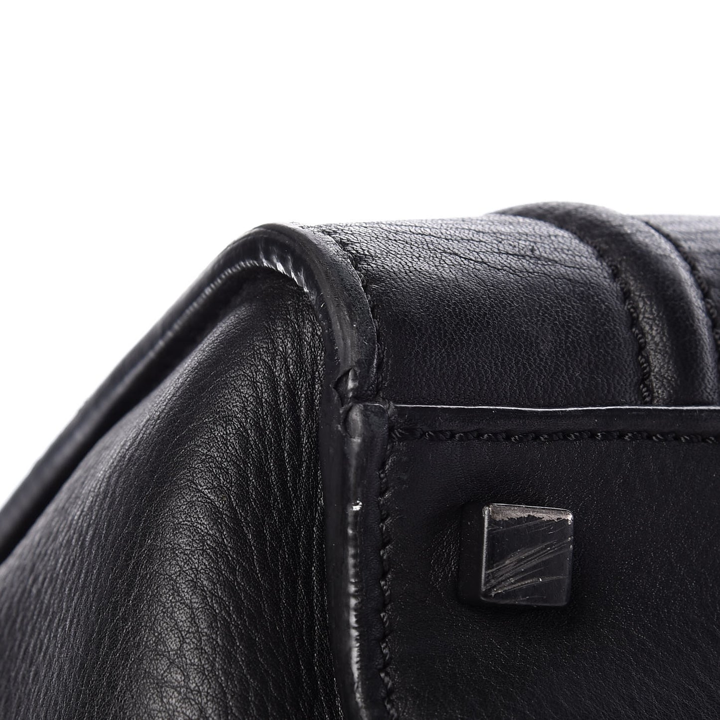 Supple Calfskin Medium Phantom Luggage Black