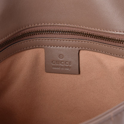 Gucci Calfskin Matelasse Studded Mini Pearly GG Marmont Shoulder Bag Porcelain Rose 6 of 9