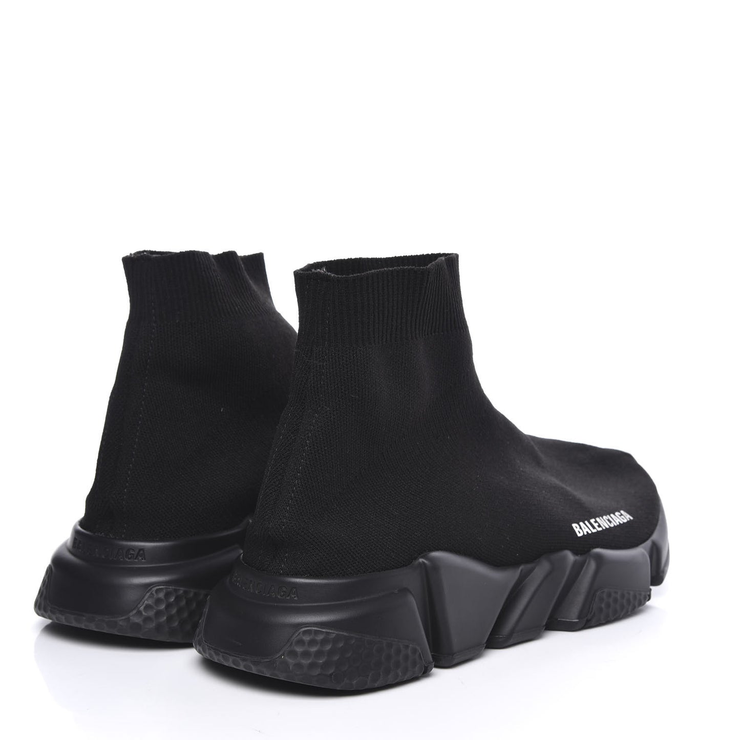 Neoprene Knit Womens Speed Sneakers 40 Black