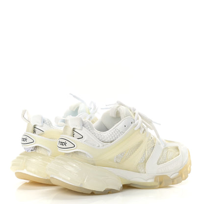 Balenciaga Rubber Mesh Fabric Clear Sole Womens Track Sneakers 36 White Transparent 5 of 8