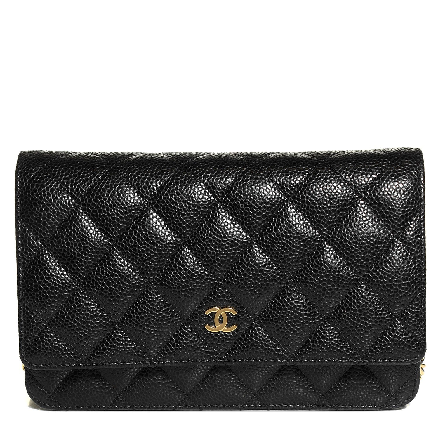 Chanel Caviar Quilted Wallet On Chain WOC Black 1 of 9