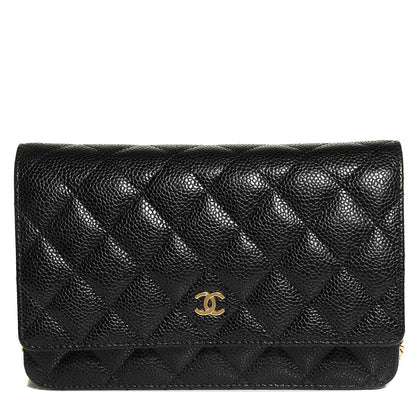 Chanel Caviar Quilted Wallet On Chain WOC Black 1 of 9