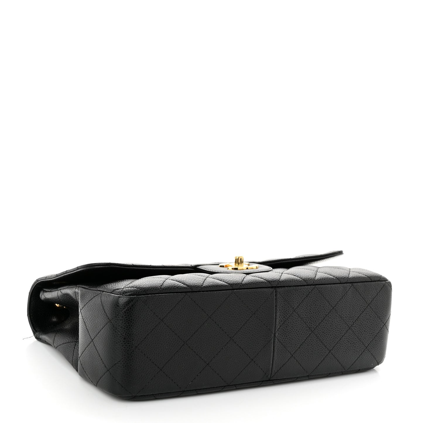 Caviar Quilted Jumbo Single Flap Black