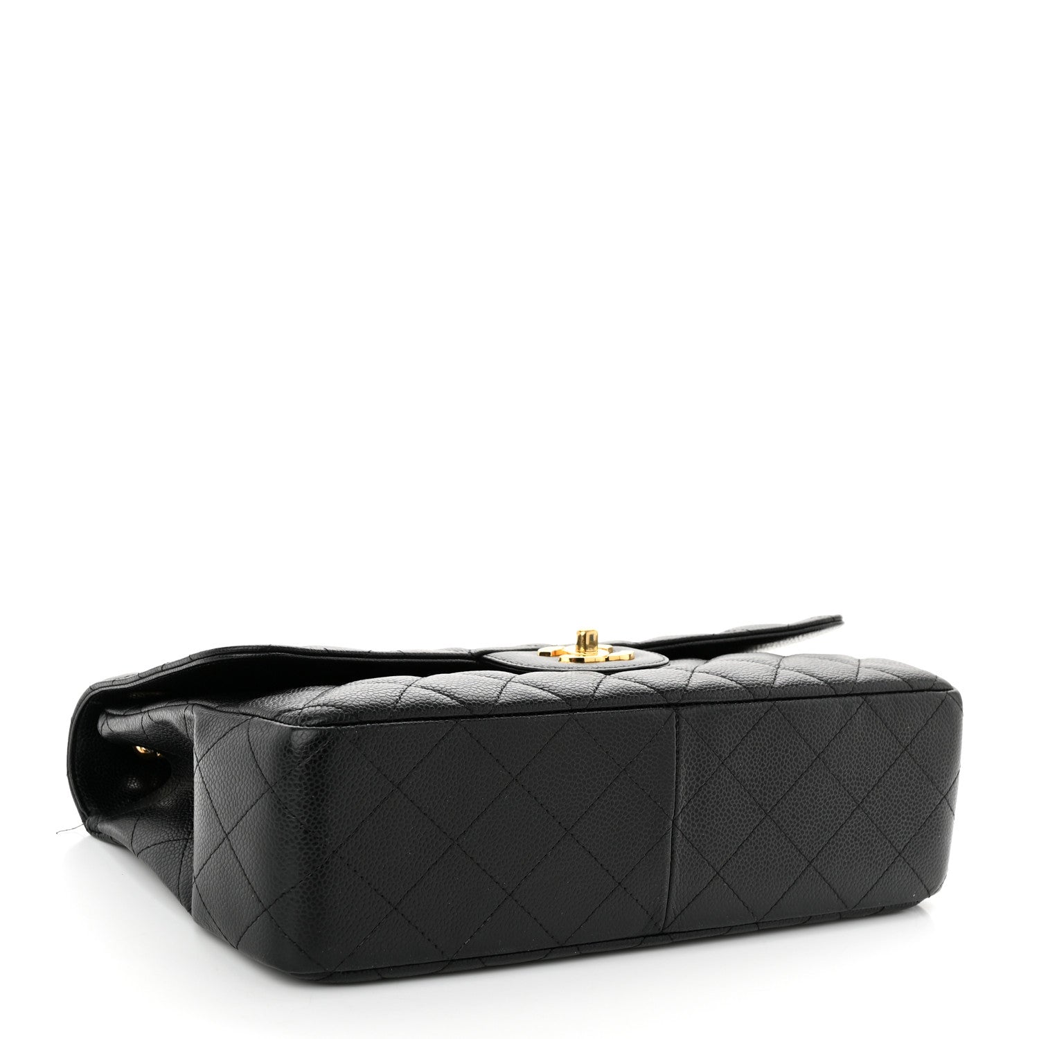 Chanel Caviar Quilted Jumbo Single Flap Black 4 of 12