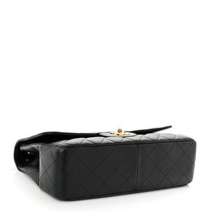 Chanel Caviar Quilted Jumbo Single Flap Black 4 of 12