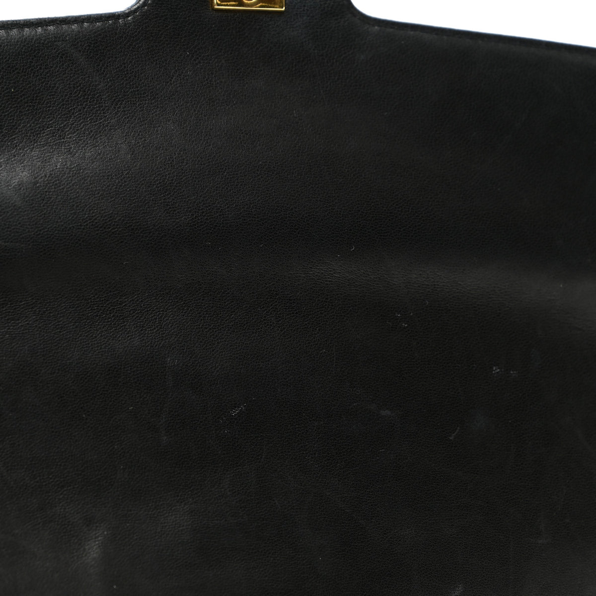 Lambskin Chevron Quilted Flap Shoulder Bag Black