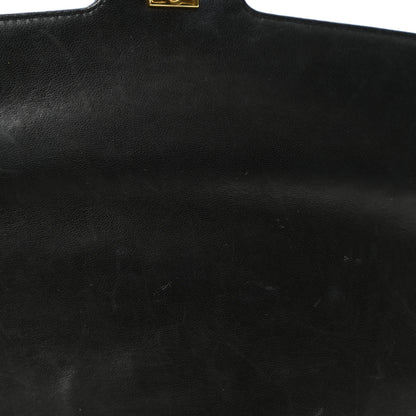 Chanel Lambskin Chevron Quilted Flap Shoulder Bag Black 12 of 14