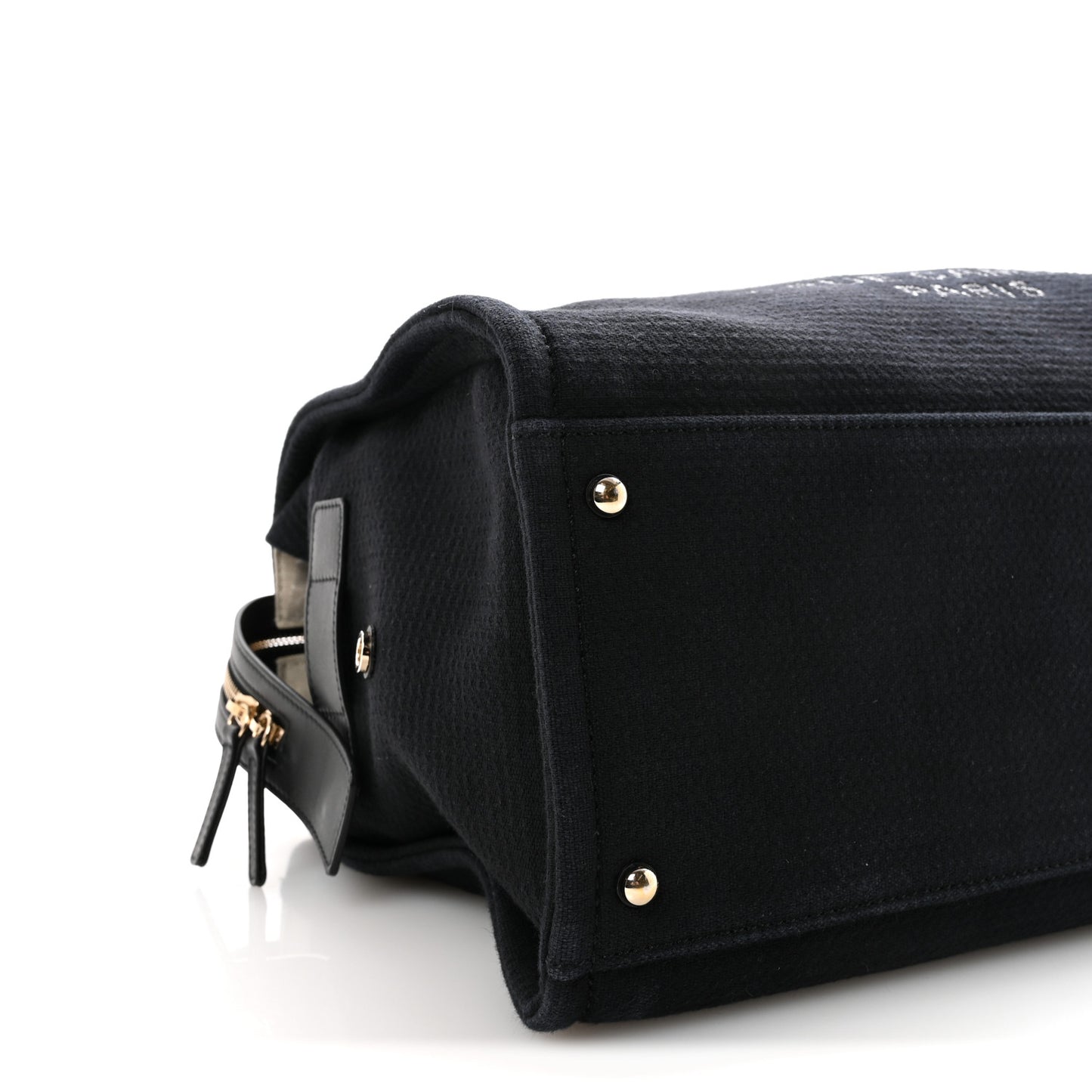 Mixed Fibers Large Deauville Bowling Bag  Black