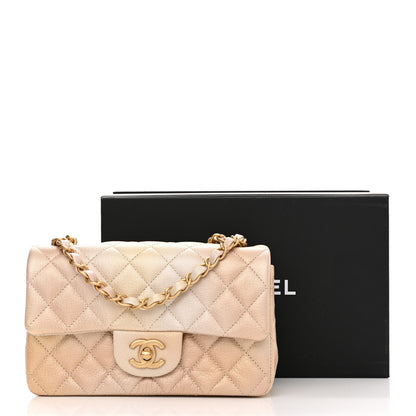 Chanel Metallic Goatskin Quilted Mini Rectangular Flap Gold 10 of 10