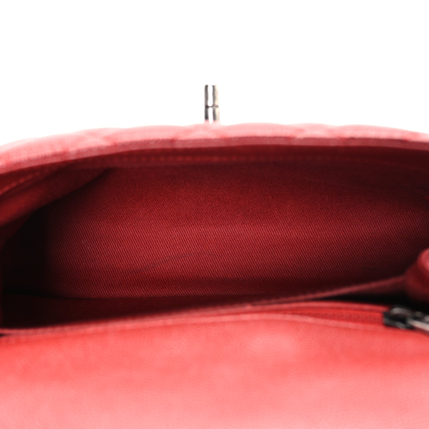 Chanel Caviar Quilted Mini Coco Handle Flap Red 5 of 10