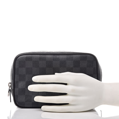 Louis Vuitton Damier Graphite Toilet Pouch PM 2 of 9