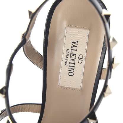 Valentino Garavani Nappa Rockstud Gladiator 70mm Sandals 37.5 Black 5 of 6