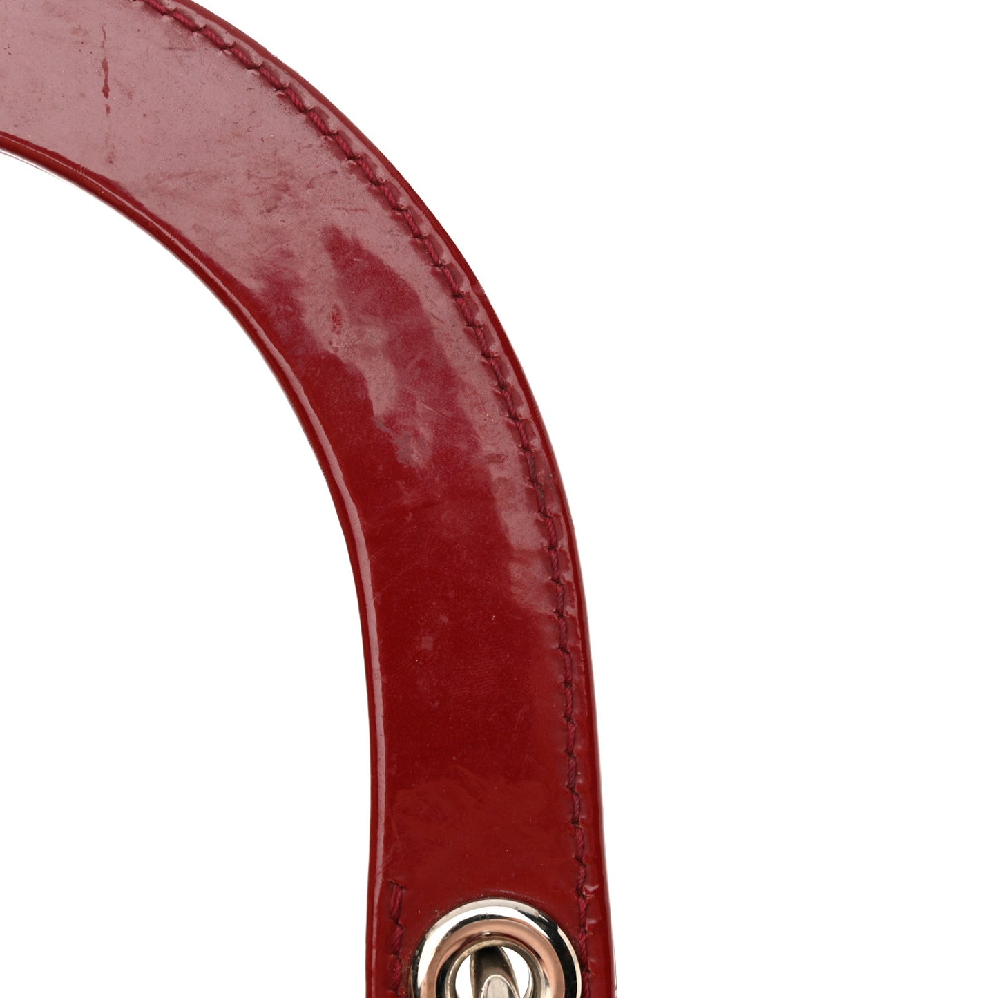 Patent Cannage Medium Lady Dior Red