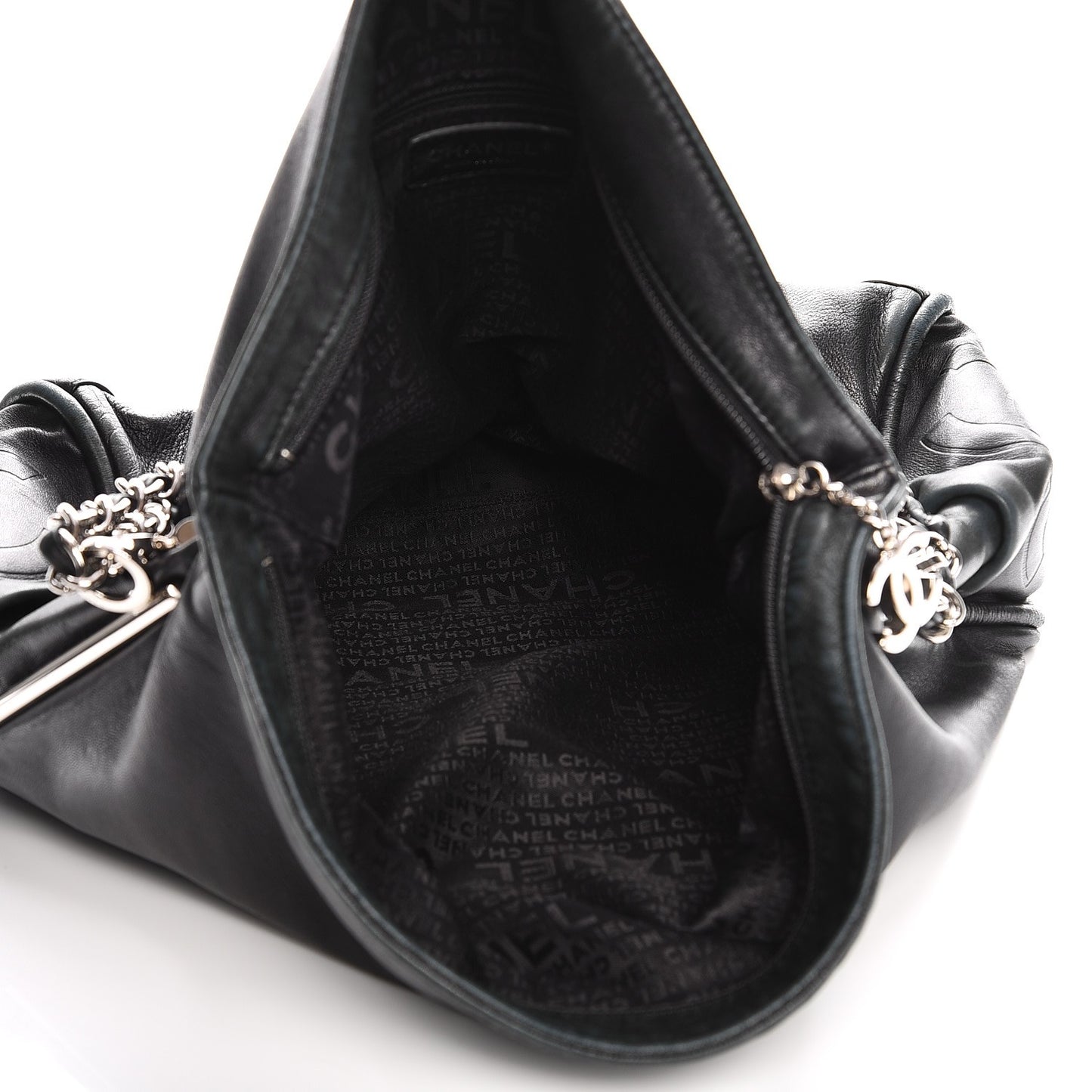 Lambskin Large Ultimate Soft Tote Black