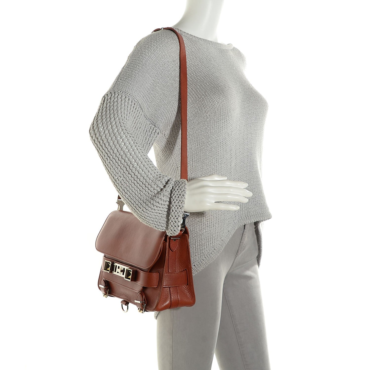 Proenza Schouler Calfskin PS11 Classic Shoulder Bag Saddle 2 of 8