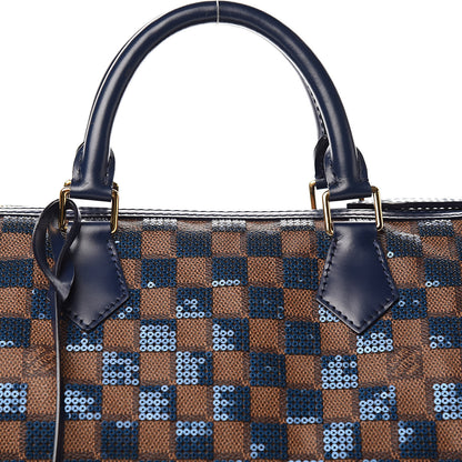 Louis Vuitton Damier Paillettes Speedy 30 Blue 12 of 12