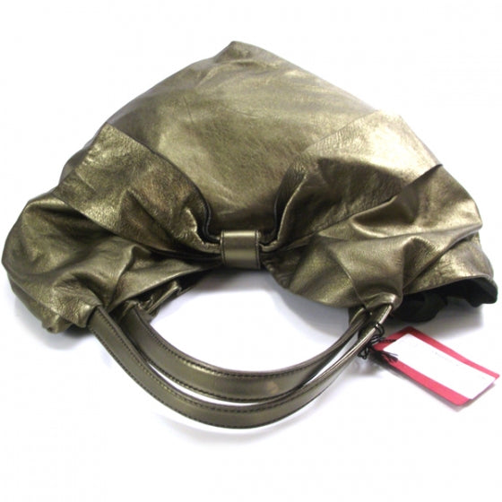 Valentino Garavani Metallic Nappa Bow Hobo Bronze 5 of 11