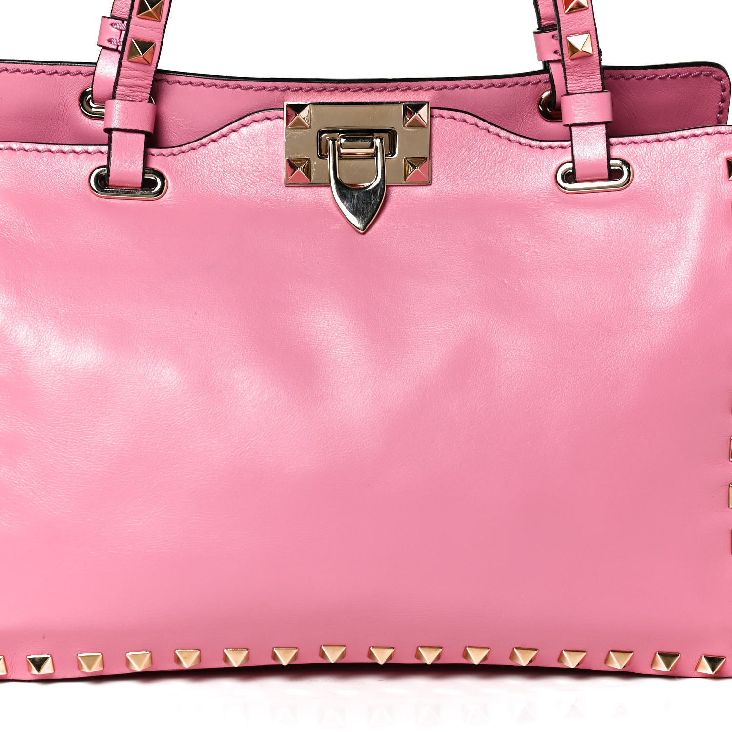 Valentino Garavani Vitello Small Rockstud Tote Ninphea 8 of 12