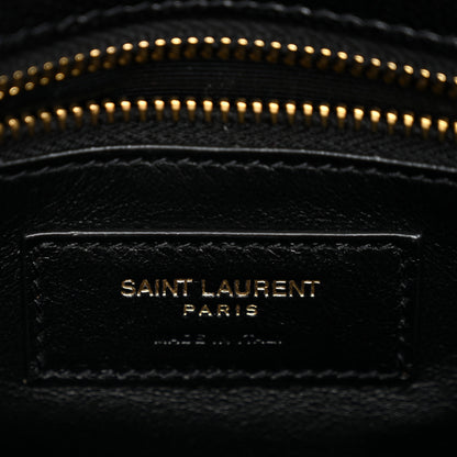 Saint Laurent Grain De Poudre Monogram Cassandra Clasp Bag Black 6 of 11