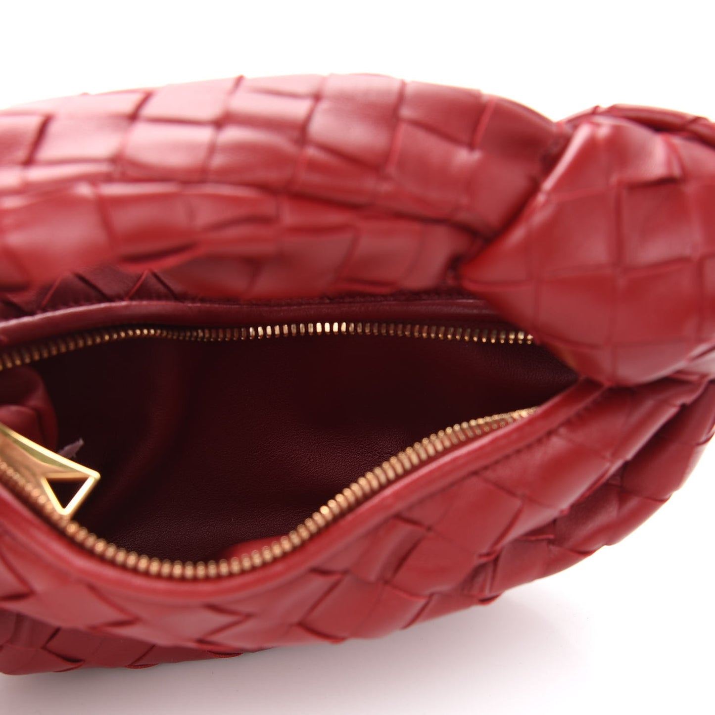 Nappa Intrecciato Mini Jodie Dark Red