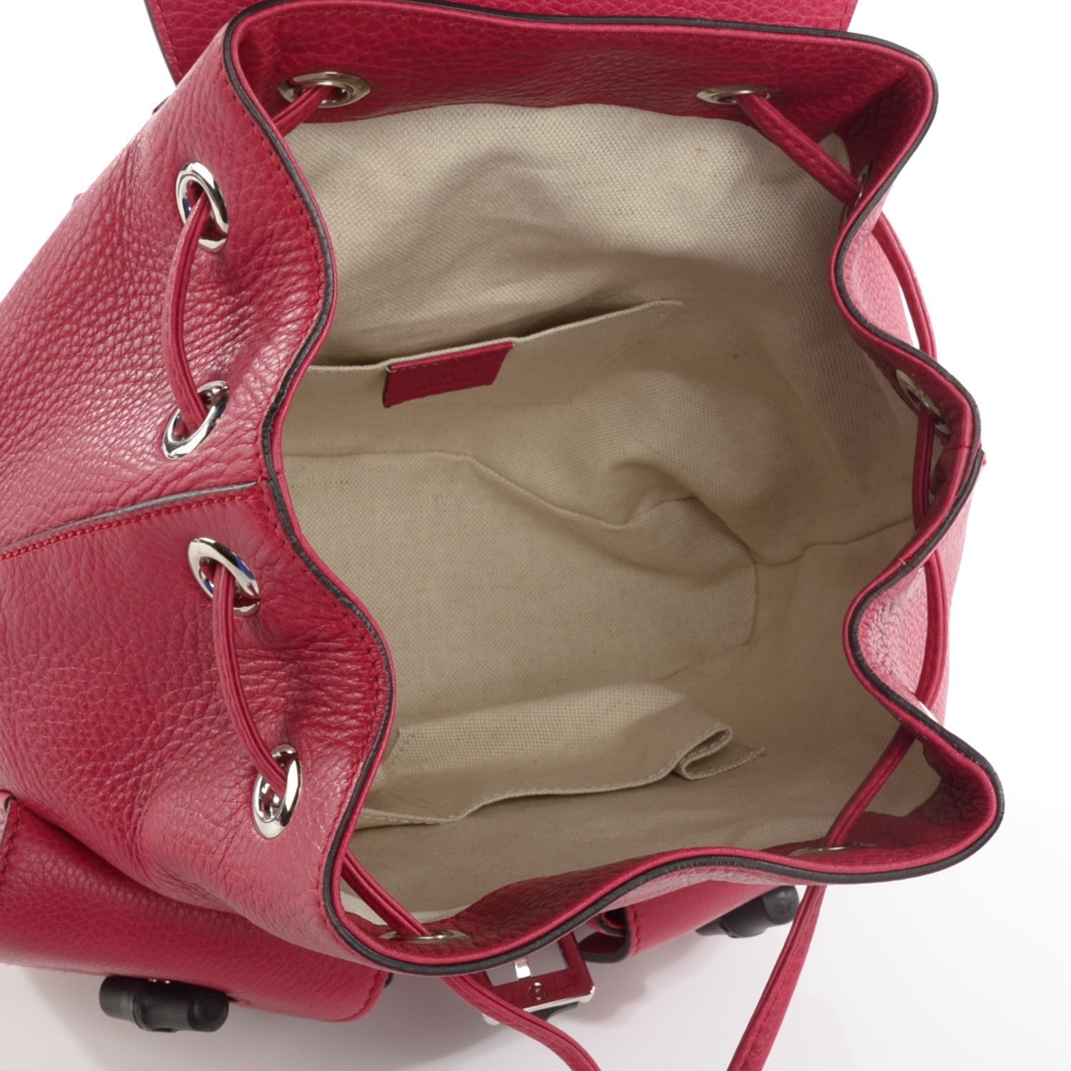 Gucci Cellarius Calfskin Medium Bamboo Backpack Petunia 5 of 7