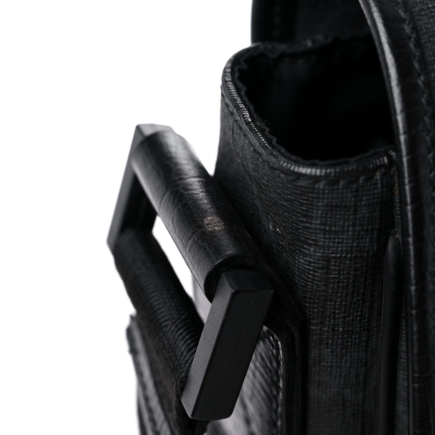 GG Plus Monogram Medium Flap Messenger Bag Black