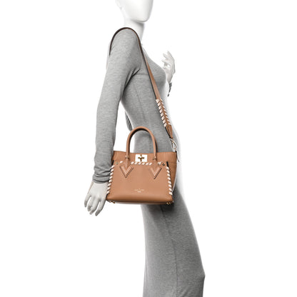 Louis Vuitton Calfskin Mahina Braided On My Side PM Arizona Brown 2 of 9