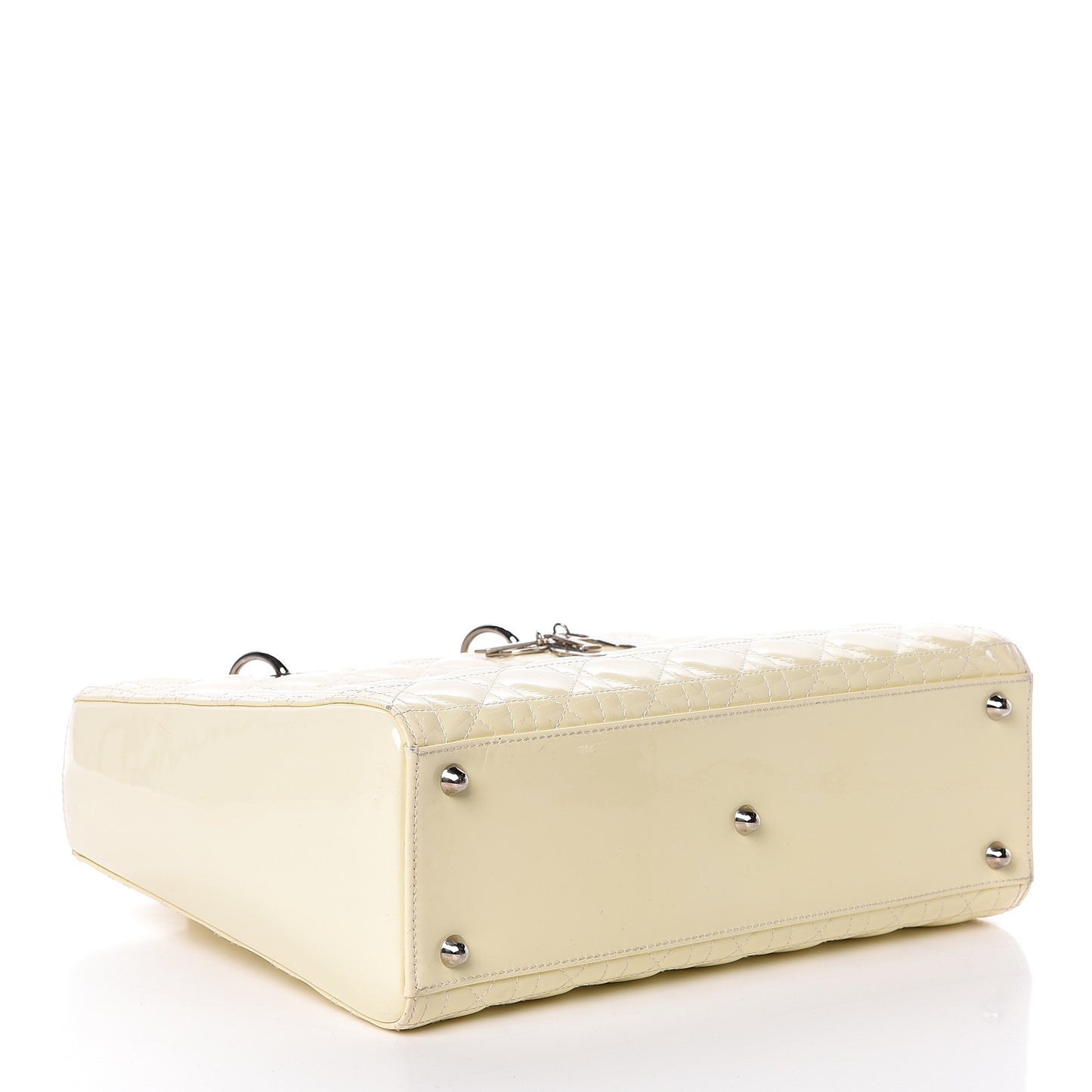 Patent Cannage Large Lady Dior White