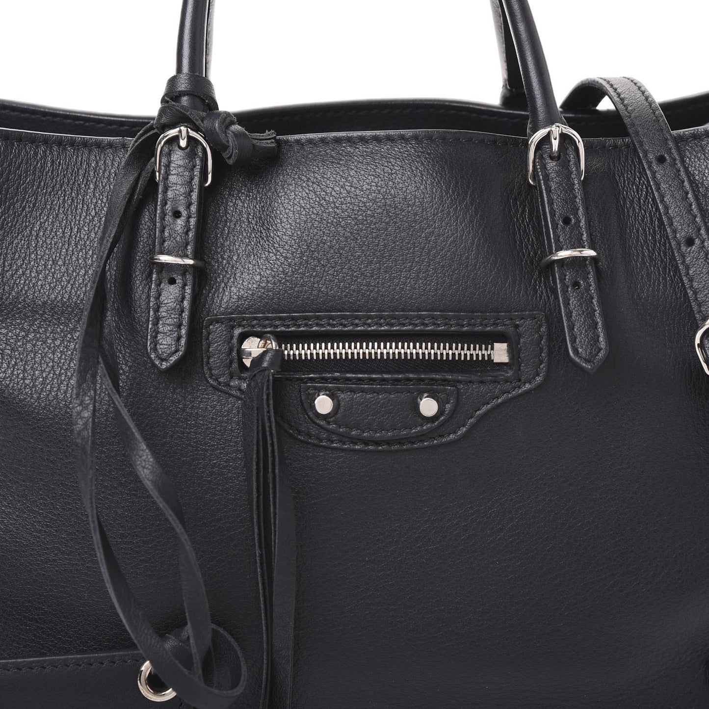 Veau Papier A6 Zip Around Tote Black