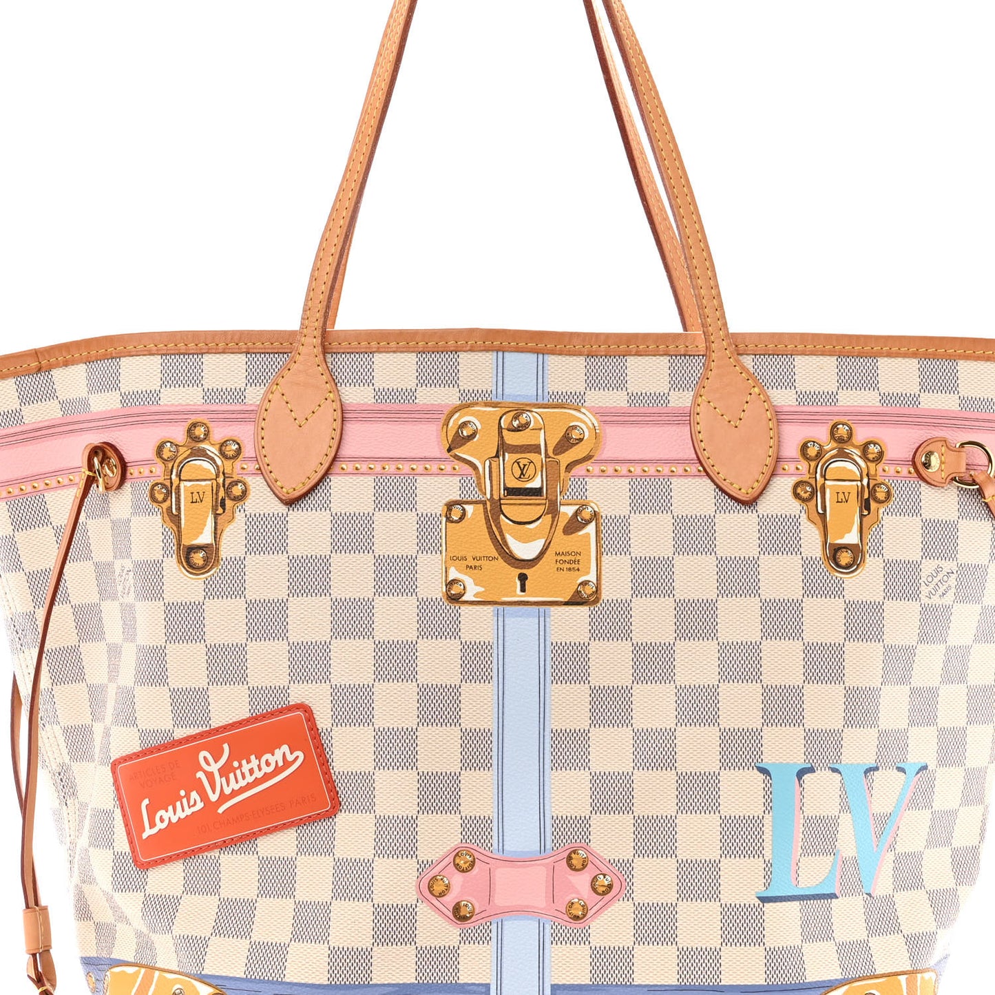 Damier Azur Summer Trunks Neo Neverfull MM