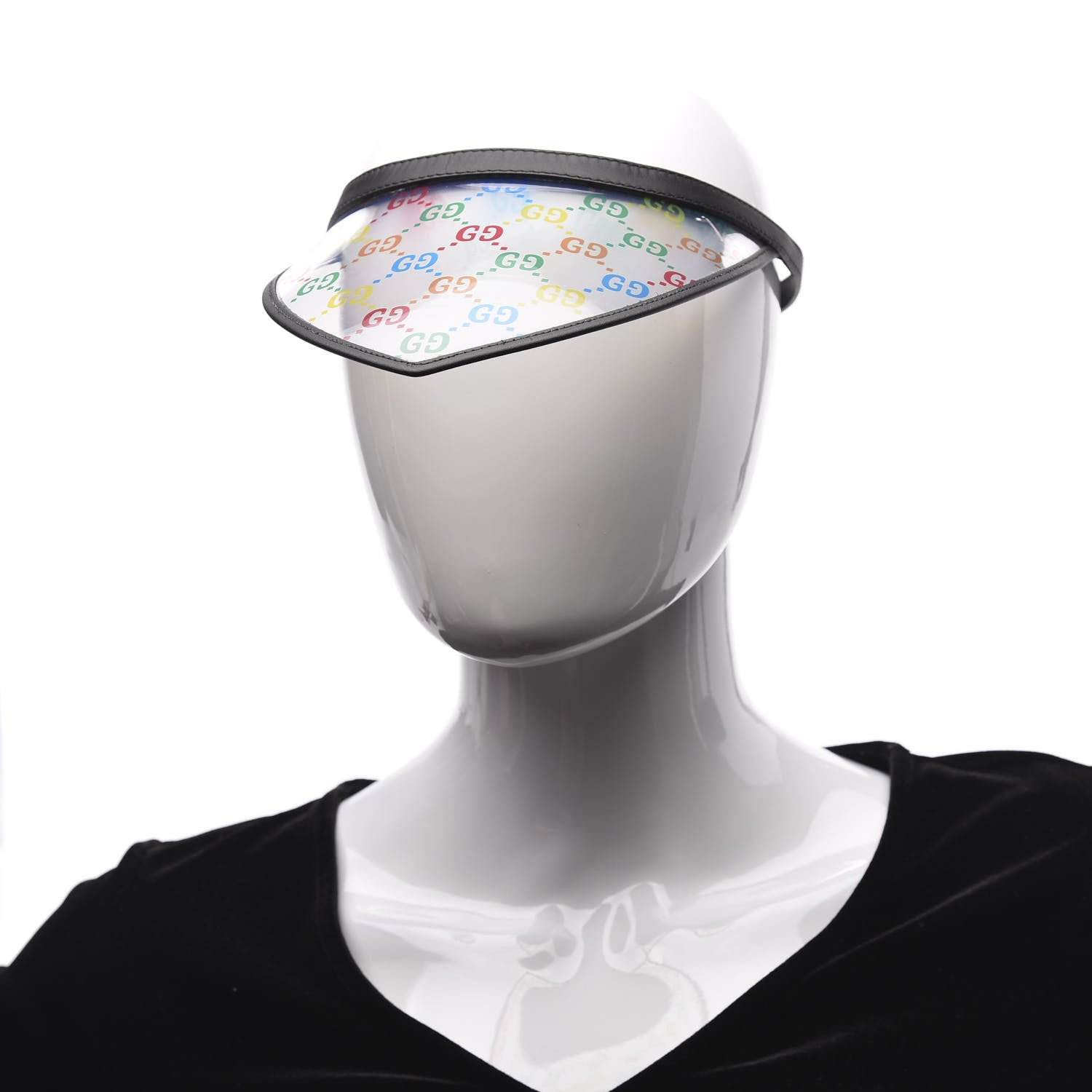 Gucci Calfskin Vinyl GG Visor M Black Multicolor 2 of 6
