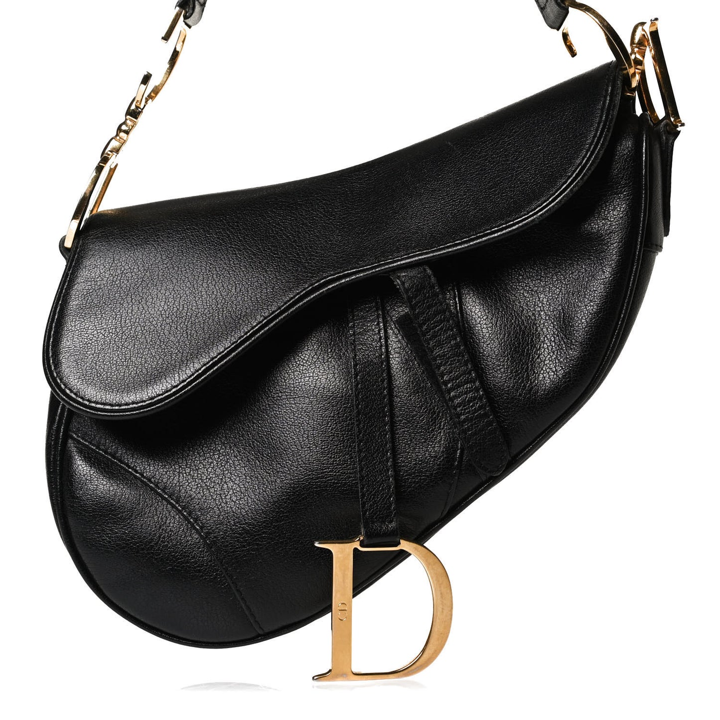 Calfskin Saddle Bag Black
