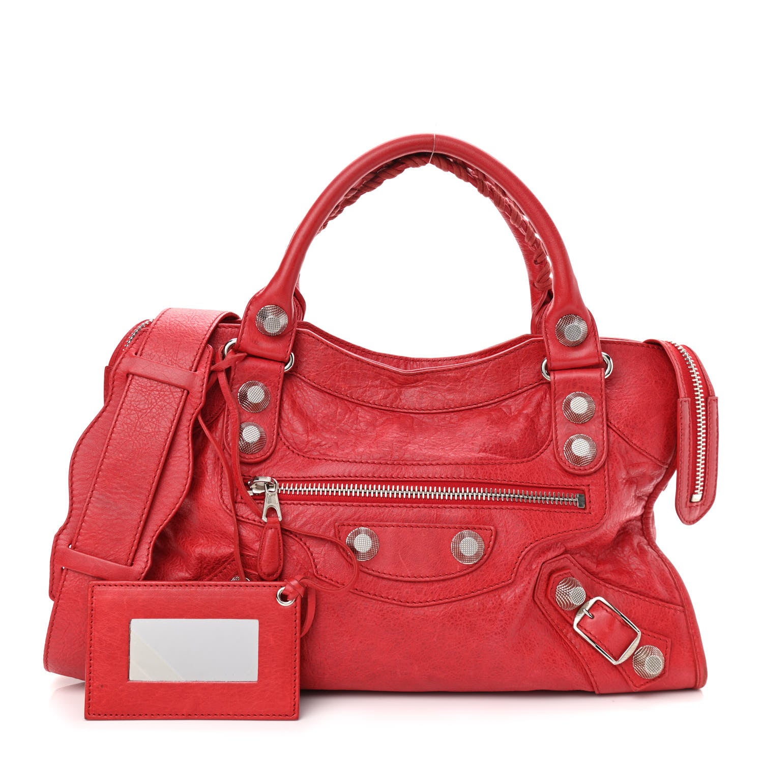 Balenciaga Agneau Giant 21 Silver Hardware City Rouge Coquelicot 1 of 17