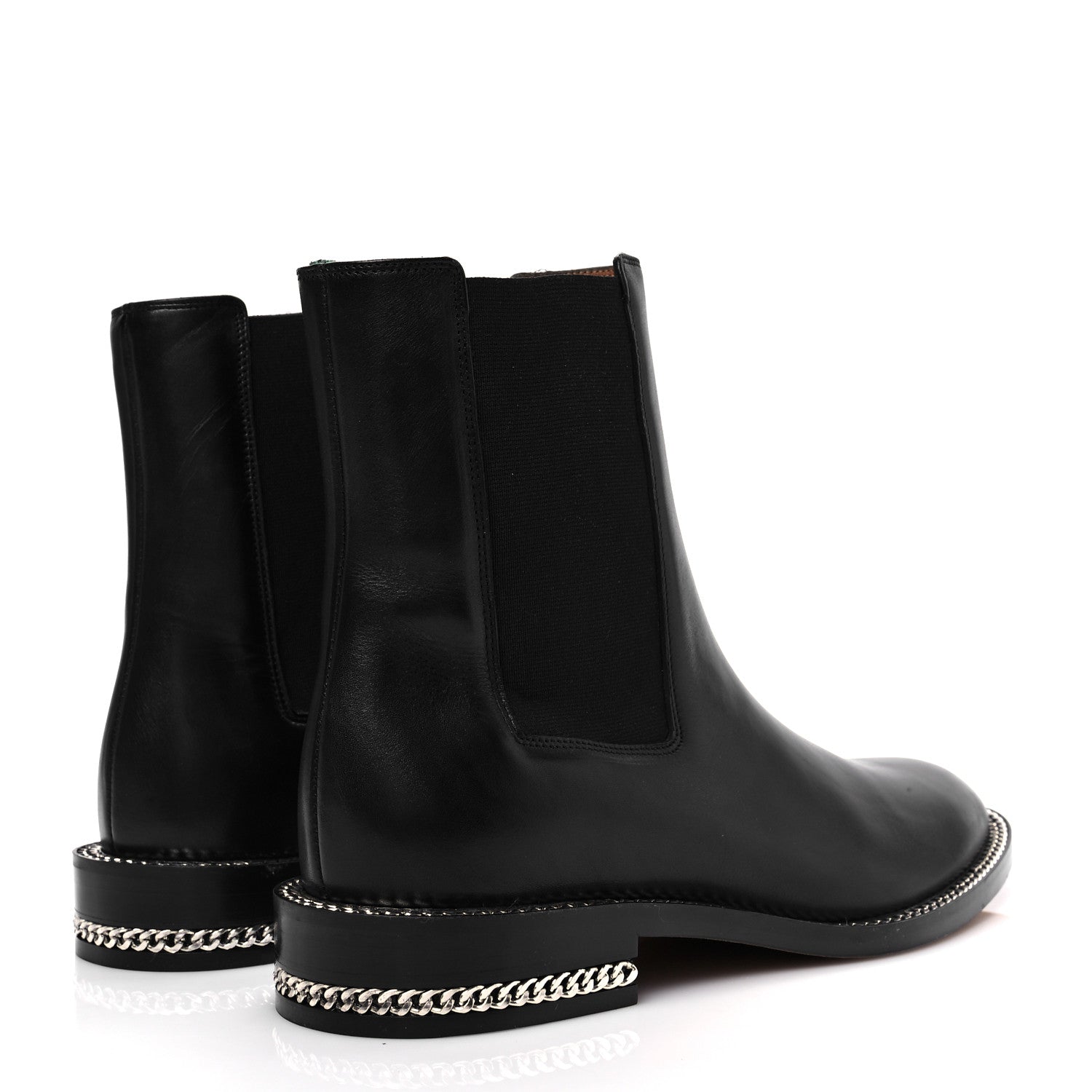 Givenchy Calfskin Chain Boots 38 Black 4 of 7