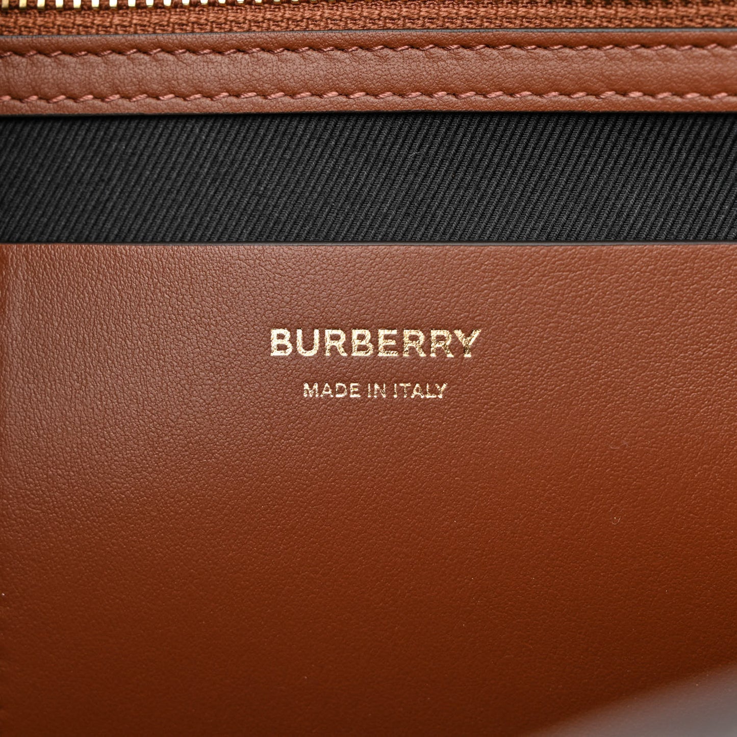 E-Canvas Check Medium Tote Dark Birch Brown