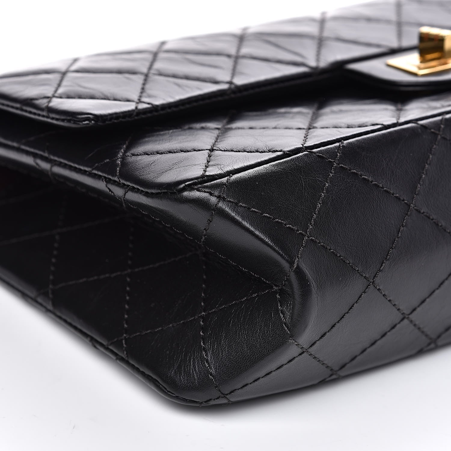 Chanel Aged Calfskin Quilted 2.55 Reissue 226 Flap Black 9 of 11