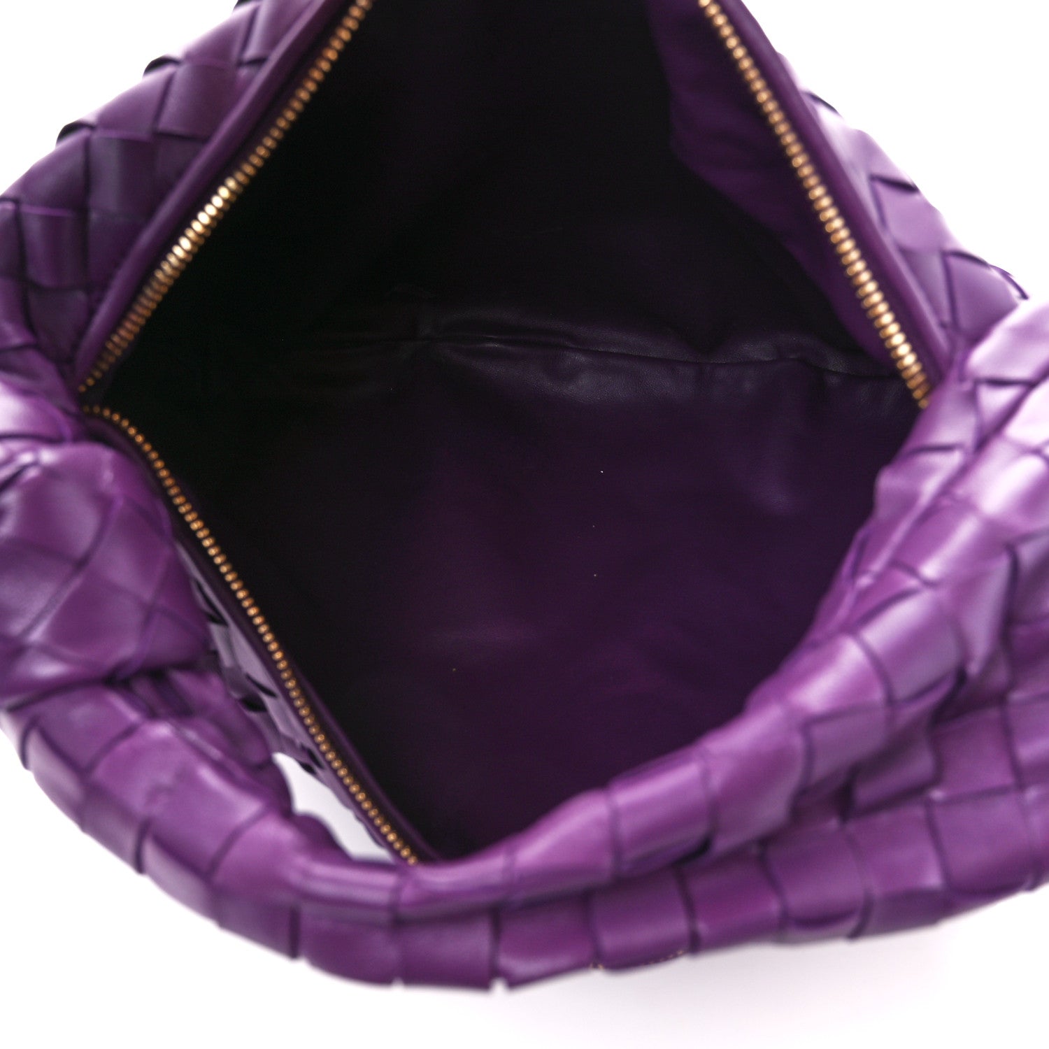 Bottega Veneta Nappa Intrecciato Teen Jodie Hobo Eggplant 5 of 12