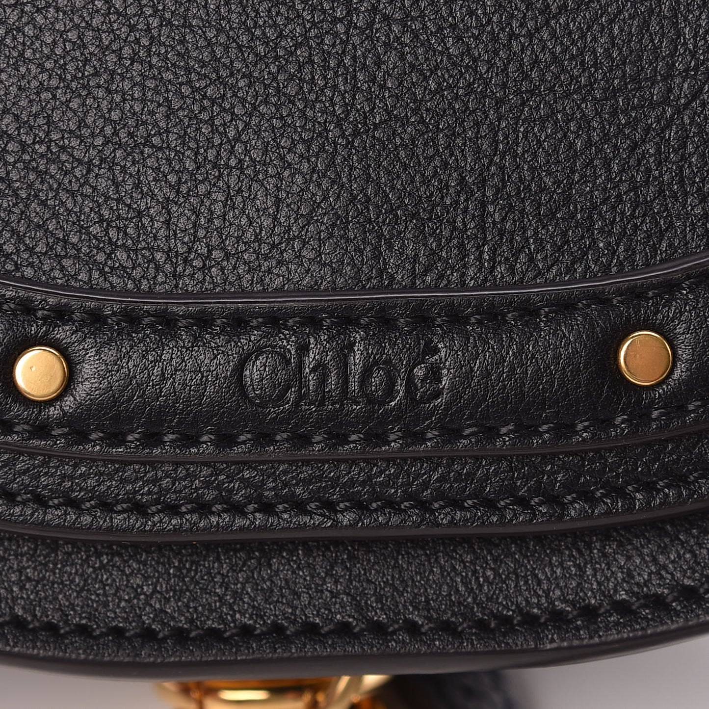 Calfskin Small Nile Bracelet Minaudiere Bag Black