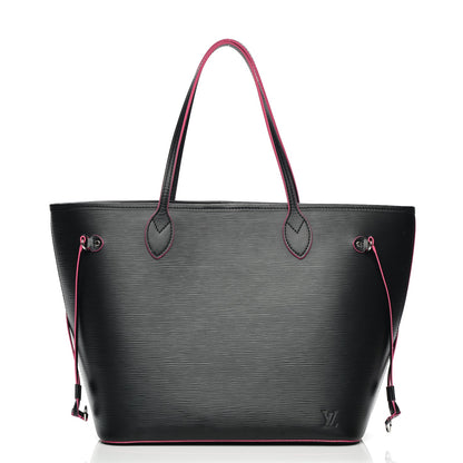 Louis Vuitton Epi Neverfull MM Black Hot Pink 3 of 7
