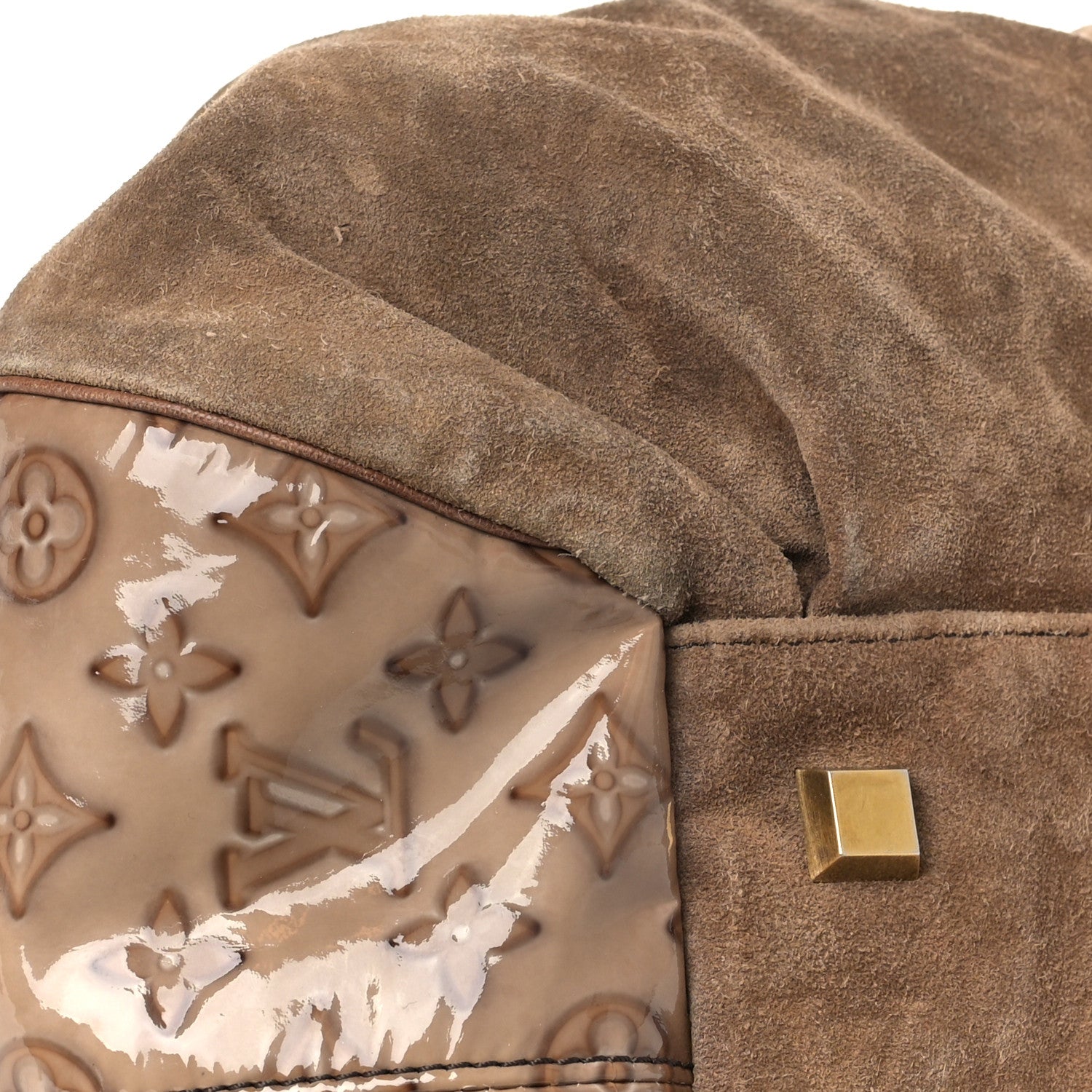 Louis Vuitton Suede Patent Monogram Irene Brown 6 of 9