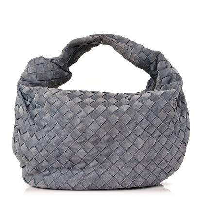 Bottega Veneta Suede Calfskin Intrecciato Teen Jodie Hobo Thunder 1 of 9