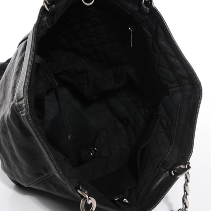 Chanel Distressed Caviar Outdoor Ligne Tote Black 5 of 7